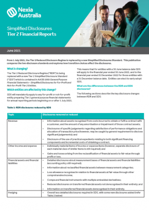Simplified Disclosures Tier 2 Financial Reports 